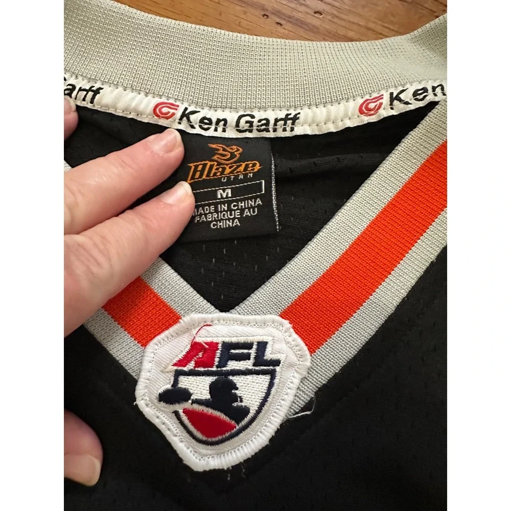 Vtg Utah blaze nfl jersey arena‎ football #5 burley medium